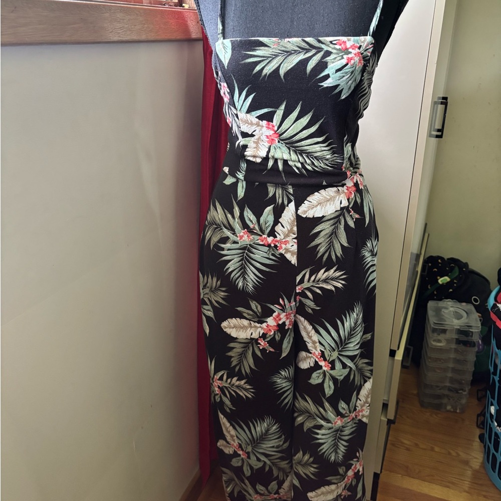 Ardene Floral and Leaf Print Jumpsuit
